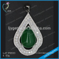 High quality new styles 925 sterling silver green jade pendant